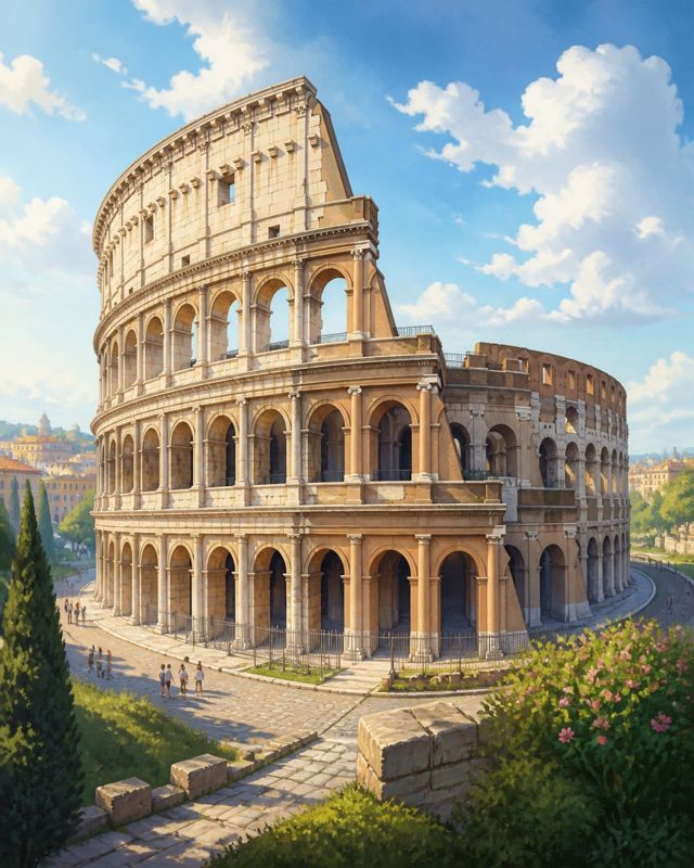 Colosseum, Rome card art